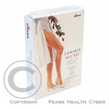 Lonaris Micro - stehenní punčocha s krajkovým lemem KTII 2K - ot tělová