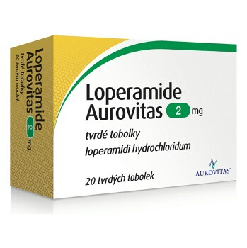 LOPERAMIDE AUROVITAS 2mg 20 tobolek