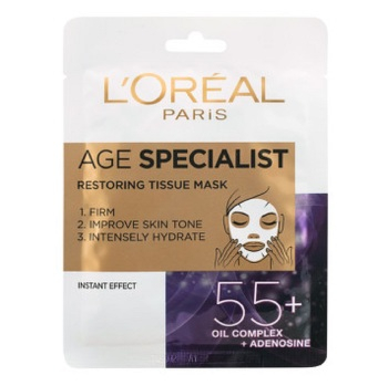 L´OREAL Age Expert 55+ Pleťová textilní maska 30 g (Pleťové masky) - Čistící