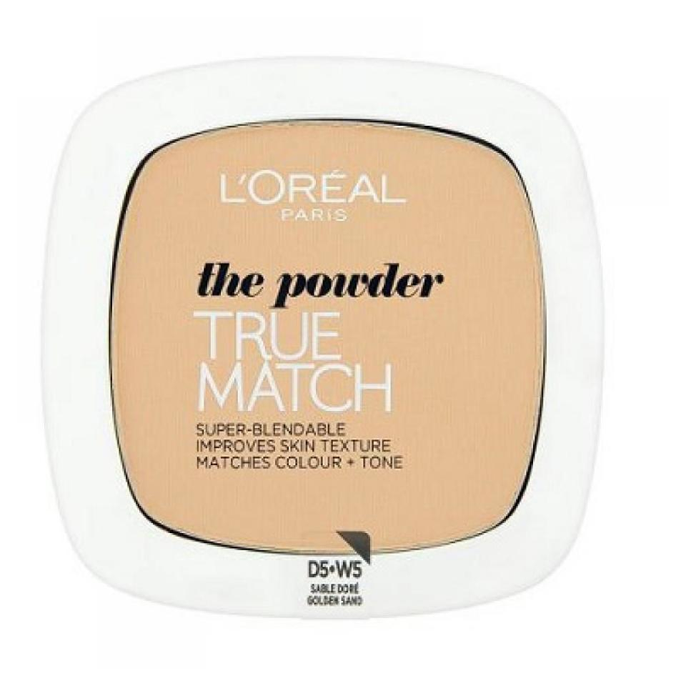 Fotografie L'Oréal Paris True Match sjednocující kompaktní pudr 5D/5W Golden Sand 9 g