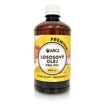 ARGI Lososový olej pro psy Premium 500 ml