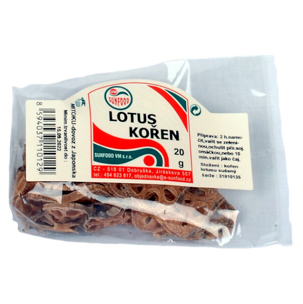 SUNFOOD Lotus kořen sušený 20 g