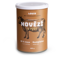 LOUIE Hovězí & vepřové s rýží konzerva pro psy 400 g