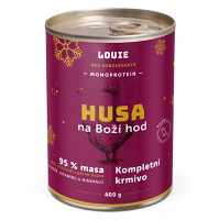 LOUIE Konzerva pro psy Husa na boží hod 400 g