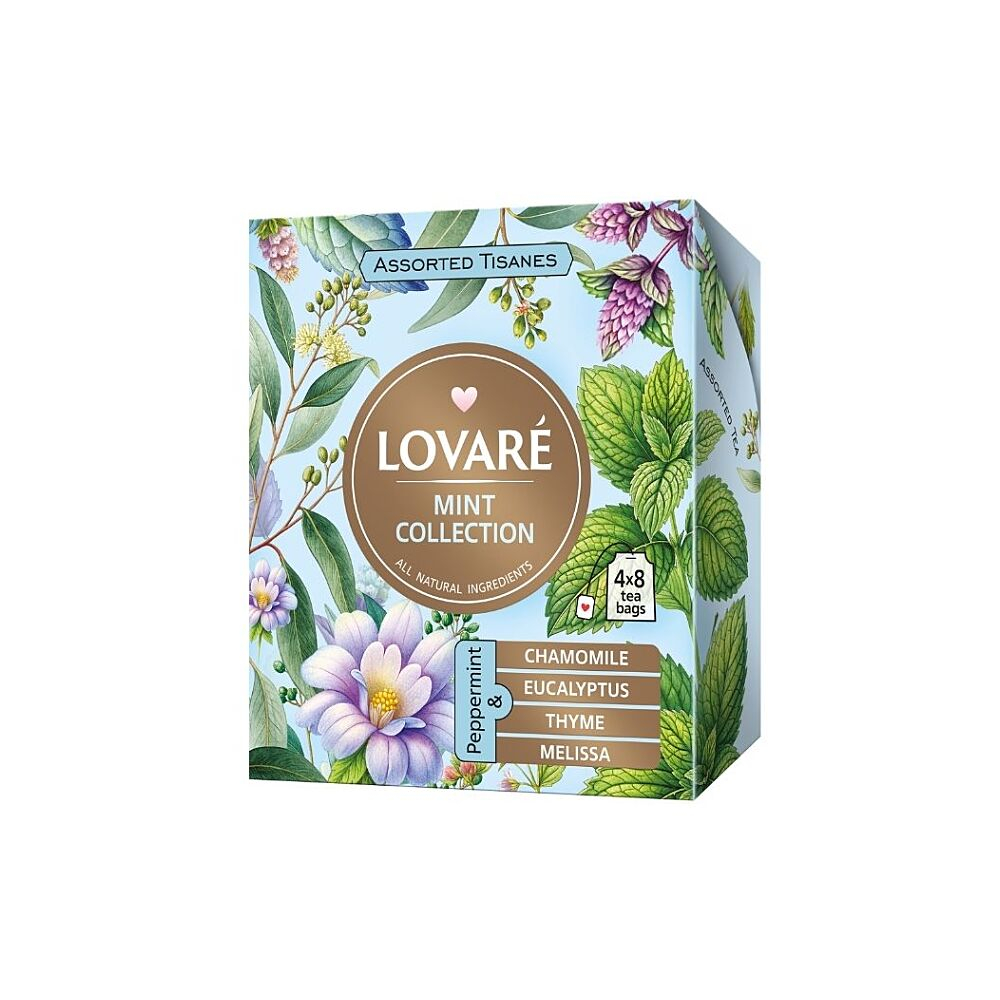 LOVARÉ Mint collection kolekce bylinných čajů 32 sáčků