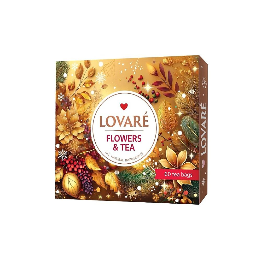 LOVARÉ Portfolio flowers & tea set kolekce čajů 60 sáčků