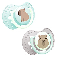 LOVI Dudlík silikonový dynamický capichill kluk 0-6m 2 kusy