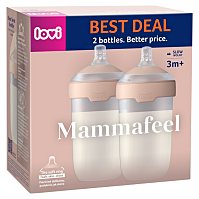 LOVI Mammafeel set lahví 3m+ 250 ml 2 kusy