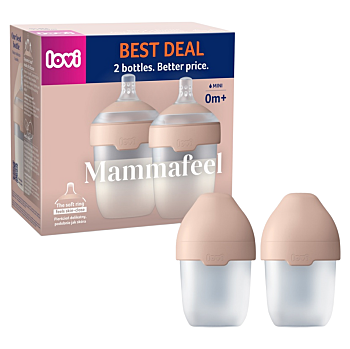 LOVI Mammafeel set lahví 0m+150 ml 2 kusy (Kojenecké lahve) - Sada, Antikolikové