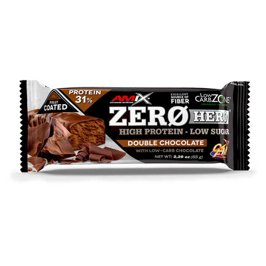 E-shop AMIX Zero hero 31% protein bar dvojitá čokoláda tyčinka 65 g