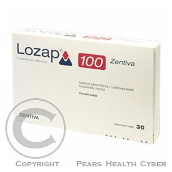 LOZAP 100 ZENTIVA  30X100MG Potahované tablety