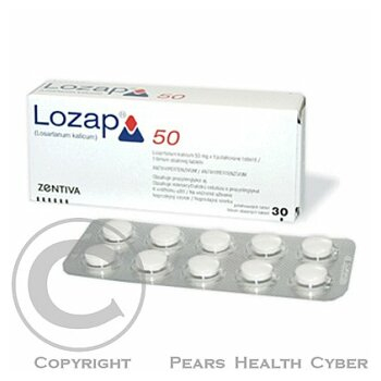 LOZAP 50 ZENTIVA  90X50MG Potahované tablety