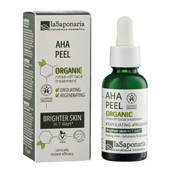 LA SAPONARIA Pleťový AHA peeling BIO 30 ml (Přírodní pleťové peelingy a masky) - Přírodní, BIO
