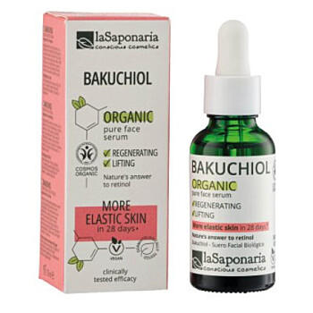 LA SAPONAIRA Pleťové sérum Bakuchiol BIO 30 ml (Přírodní pleťová séra a fluidy) - Přírodní, BIO