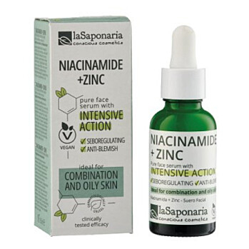 LA SAPONARIA Pleťové sérum Niacinamid + Zinek 30 ml (Přírodní pleťová séra a fluidy) - Přírodní, BIO