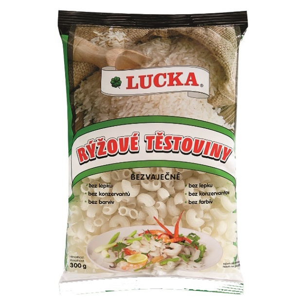E-shop LUCKA Těstoviny rýžové kolínka 300 g