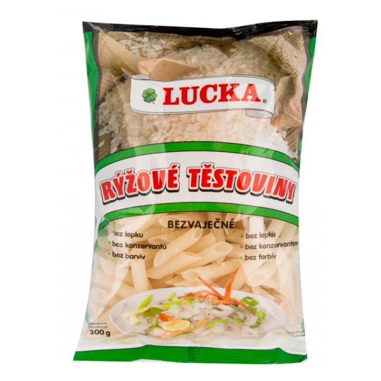 E-shop LUCKA Těstoviny rýžové trubky 300 g