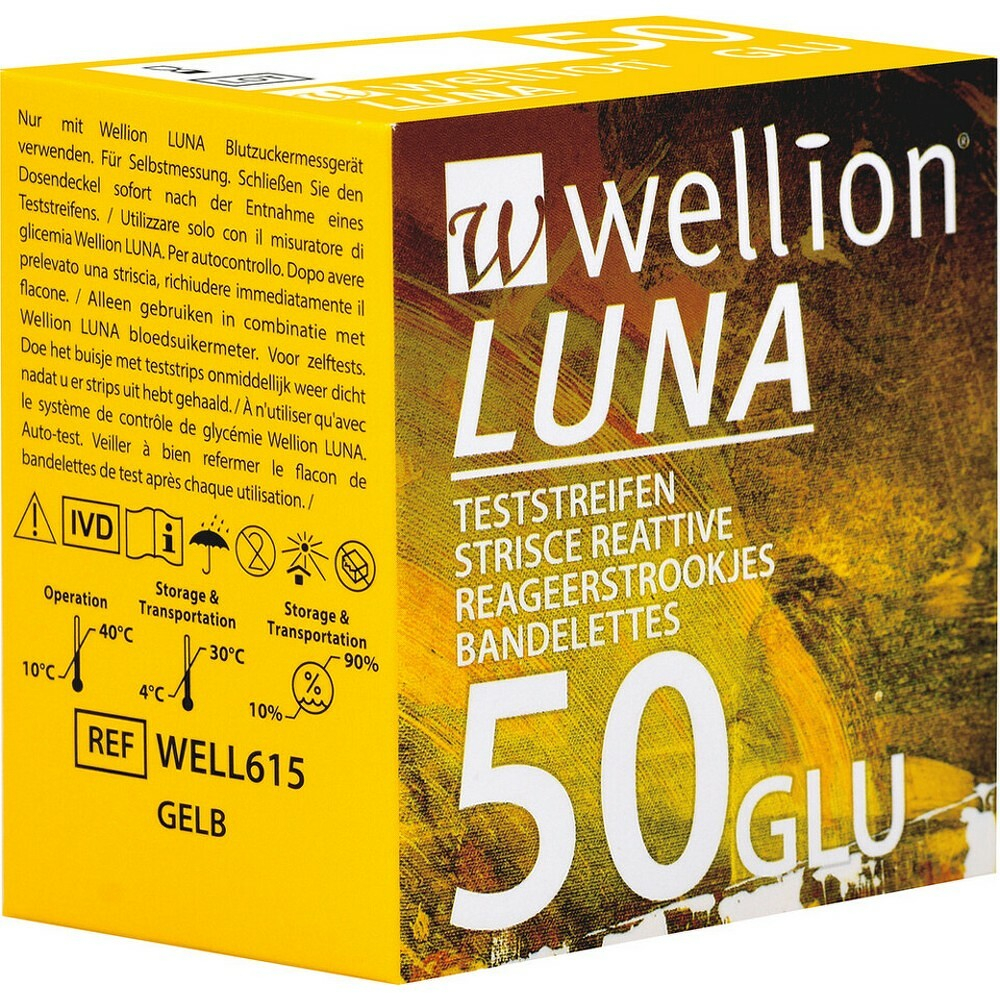 Levně WELLION Luna testovací proužky 50 ks