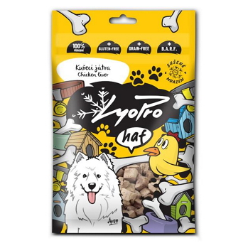 LYOPRO Mrazem sušené kuřecí játra pro psy 50 g (Sušené maso pro psy)