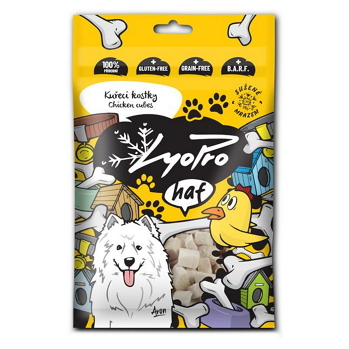 LYOPRO Mrazem sušené kuřecí kostky pro psy 50 g (Sušené maso pro psy)