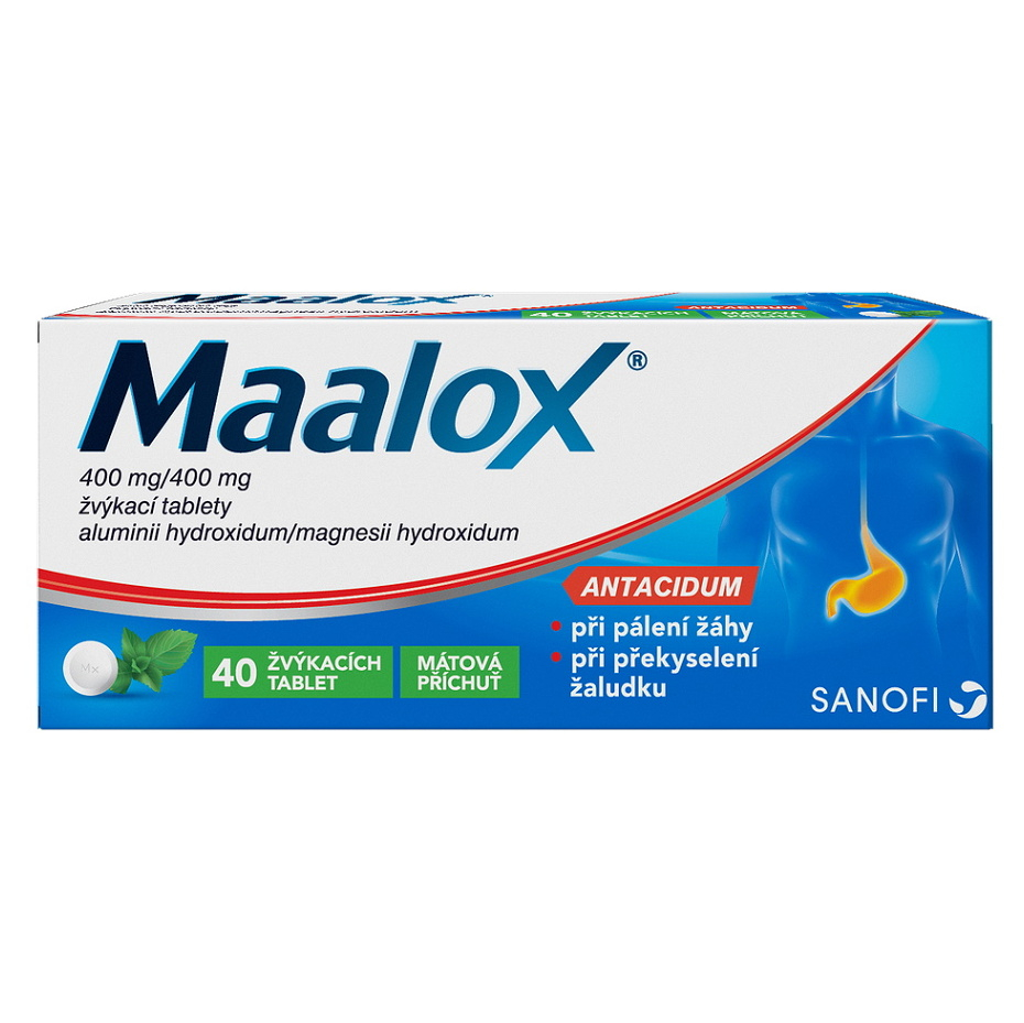 E-shop MAALOX 40 žvýkacích tablet