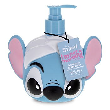 MAD BEAUTY Stitch pamper koupelový sprchový gel s pumpičkou 500 ml (Mýdla a sprchové gely pro děti) - Čistící, Pěnivé, Zvláčňující