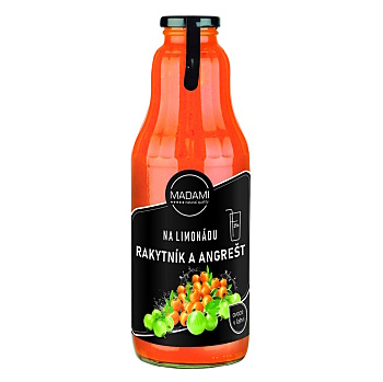 MADAMI Ovoce na limonádu rakytník & angrešt 1000 ml (Sirupy a šťávy)