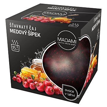 MADAMI Šťavnatý čaj medový šípek 500 g (Pečené čaje)