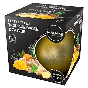 MADAMI Šťavnatý čaj tropické ovoce & zázvor 500 g (Pečené čaje)