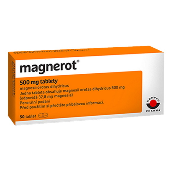Levně MAGNEROT 500 mg 50 tablet
