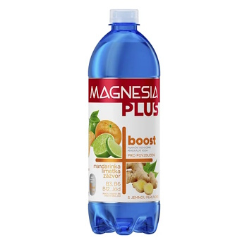 MAGNESIA Plus boost mandarinka limetka zázvor 700 ml (Minerálky a vitamínové vody) - Přírodní