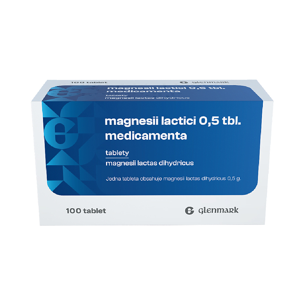 MAGNESII LACTICI 0,5 TBL. MEDICAMENTA POR 0,5G TBL NOB 100