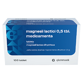 MAGNESII lactici Medicamenta 0,5 g x 100 tablet (Na poruchy nervové a svalové tkáně) - Doplňkové