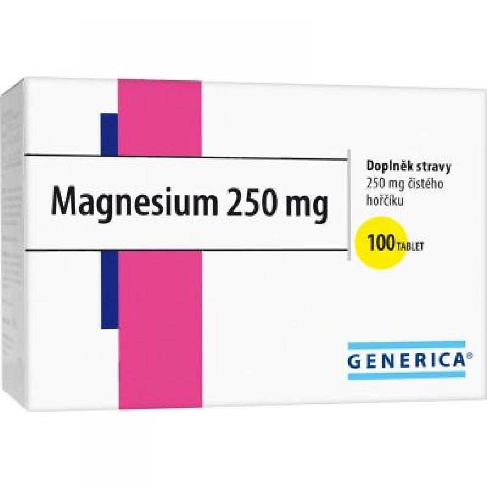 E-shop GENERICA Magnesium 250 mg 100 tablet