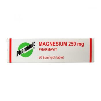 PHARMAVIT Magnesium 250 mg  20 Šumivé tablety