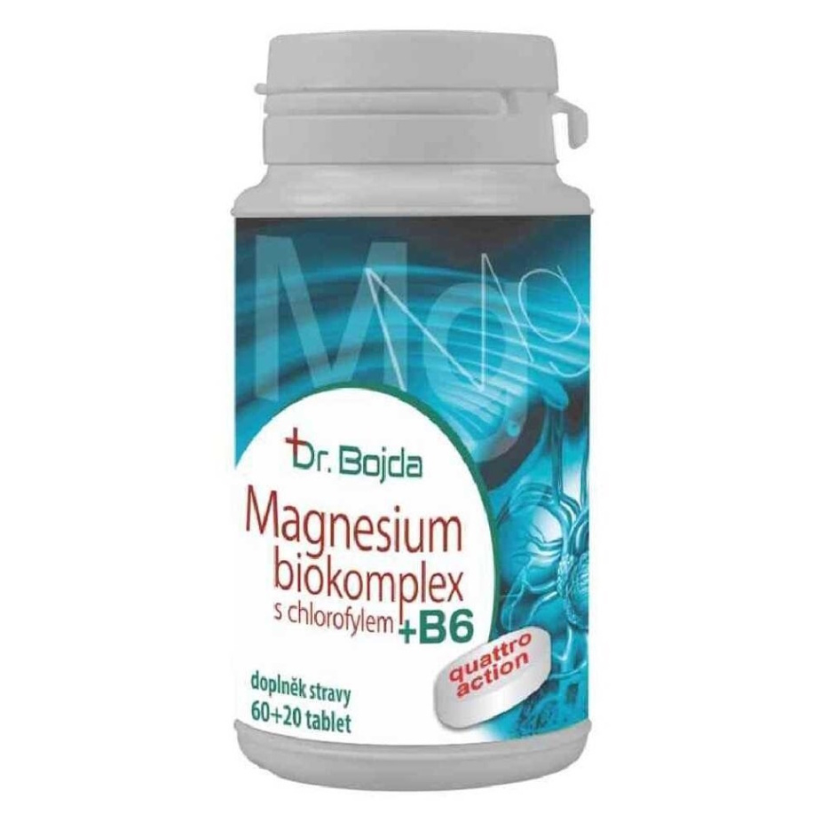 Levně DR. BOJDA Magnesium biokomplex s chlorofylem + B6 80 tablet