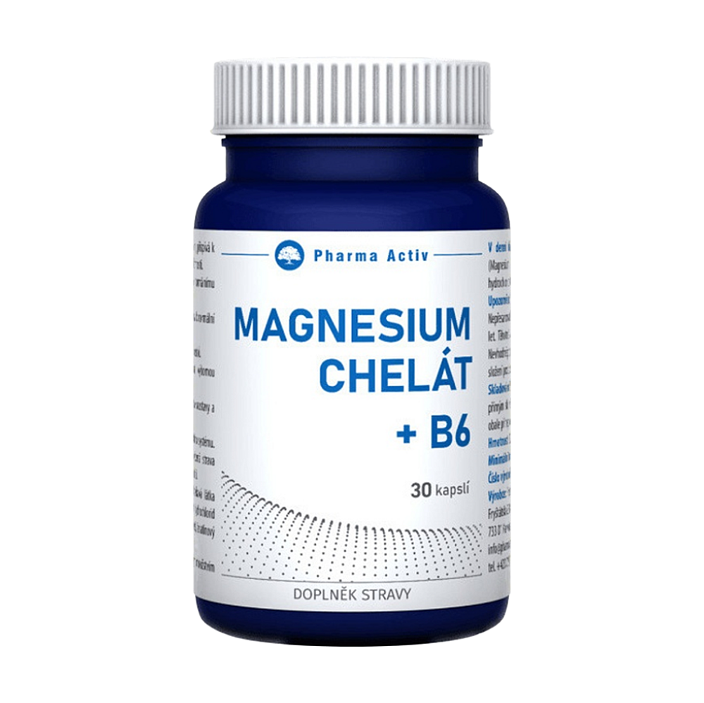 Pharma Activ Magnesium Chelát + B6 30 kapslí koupíte na Lekarna.cz