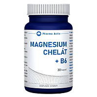 PHARMA ACTIV Magnesium chelát + B6 30 kapslí