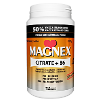 MAGNEX Citrate 375 mg a vitamin B6 100+50 tablet VÝHODNÉ balení
