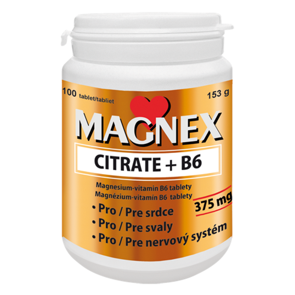 E-shop MAGNEX Citrate 375 mg + B6 100 tablet