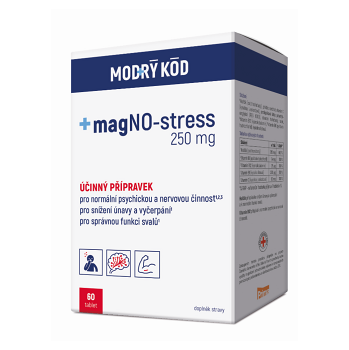 MODRÝ KÓD MagNO-stress 250 mg 60 tablet (Na energii, při únavě)
