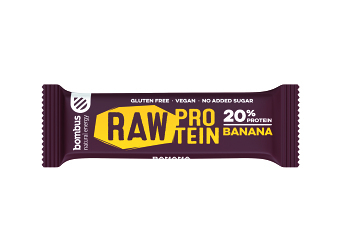 BOMBUS Raw Protein 20% tyčinka banán 50 g
