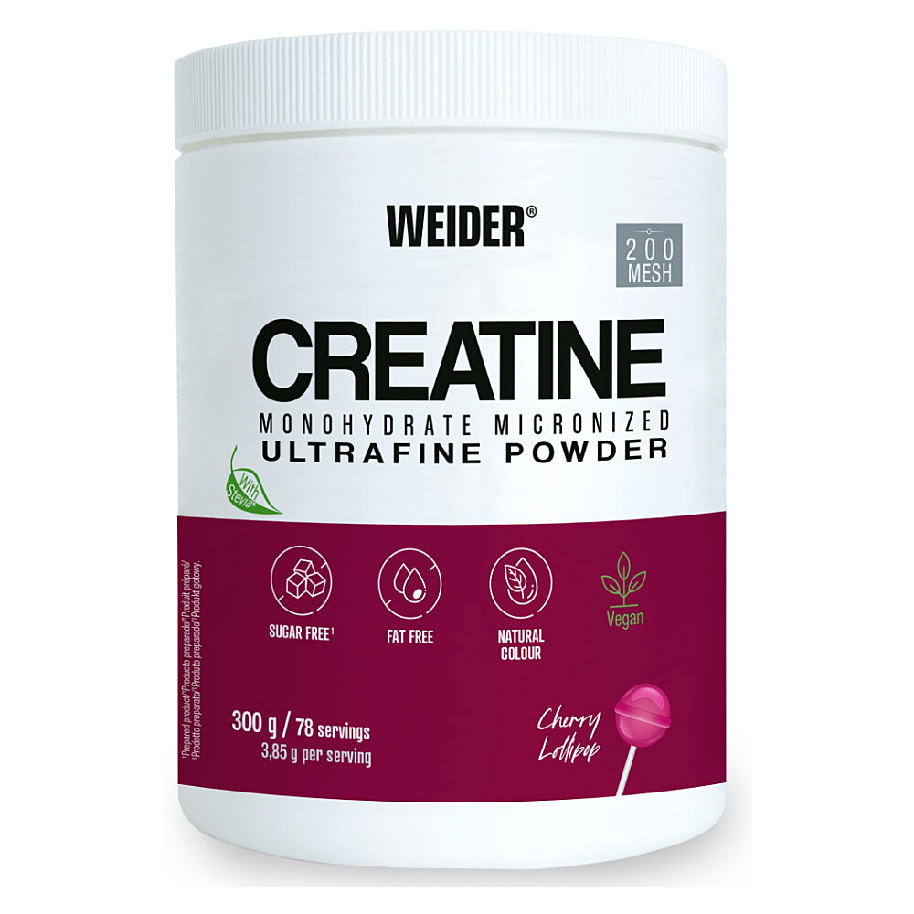 WEIDER Creatine monohydrate třešňové lízátko 300 g