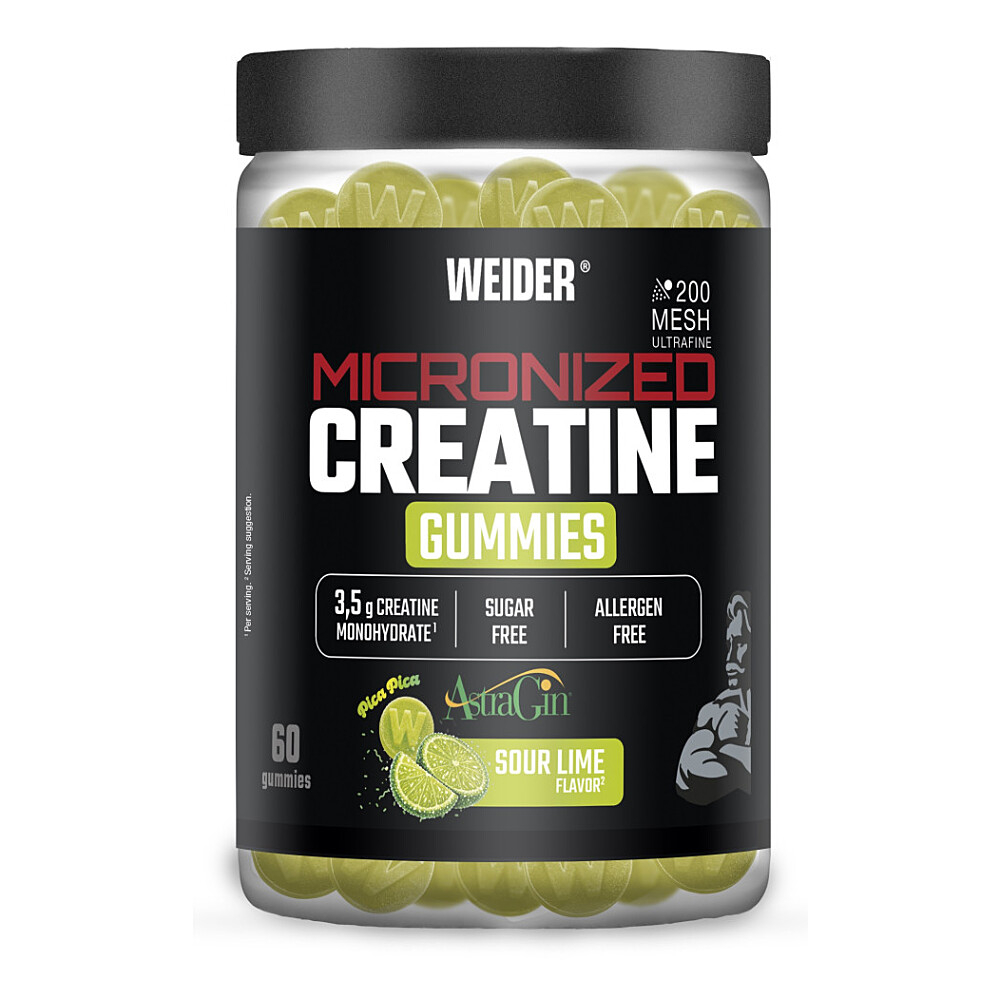 WEIDER Micronized creatine mesh 200 gummies limetka 60 kapslí