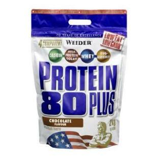 WEIDER Protein 80 plus příchuť lískový ořech a nugát 2000 g