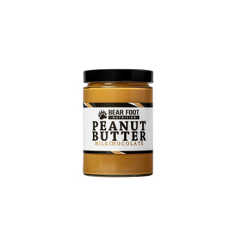 BEAR FOOT Peanut Butter, jemný arašídový krém s mléčnou čokoládou, 550 g, expirace