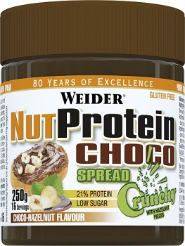 WEIDER ořechovo proteinový čoko krém (spread) křupavý 250g