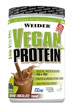 WEIDER Vegan Protein Čokoláda 540 g, expirace