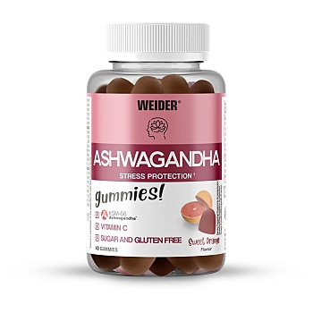 WEIDER Ashwagandha gumové bonbóny s vitamínem C sweet orange 40 kusů (Doplňky stravy pro sportovce) - Vícesložkové