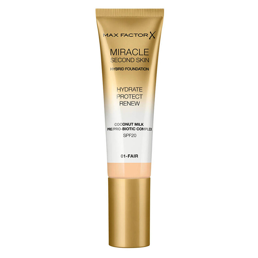 Levně MAX FACTOR Make-up Miracle Touch Second Skin SPF 20 (Hybrid Foundation) 30 ml Odstín 06 Golden Medium